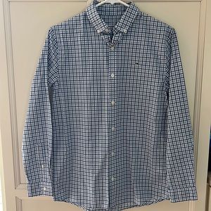 vineyard vines Woven Tops Boys Dress Shirt in Moonshine